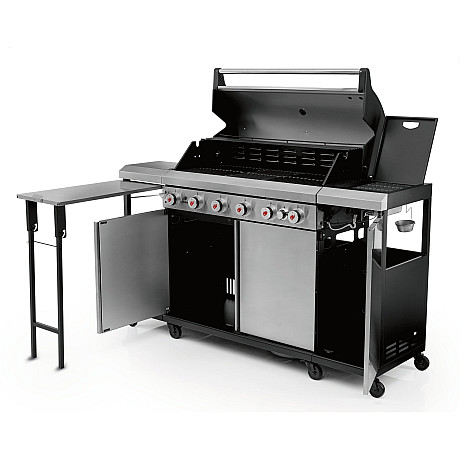 Landmann - Outdoor Kitchen 6.1 MaxX Rostfri + Kochwerk - FryUp - 2X5L