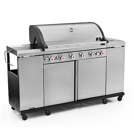 Landmann - Outdoor Kitchen 6.1 MaxX Rostfri + Kochwerk - FryUp - 2X5L