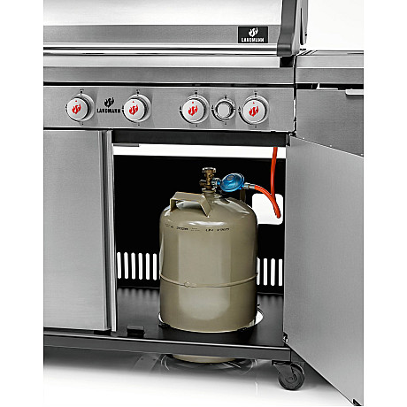 Landmann - Outdoor Kitchen 6.1 MaxX Rostfri + Kochwerk - FryUp - 2X5L