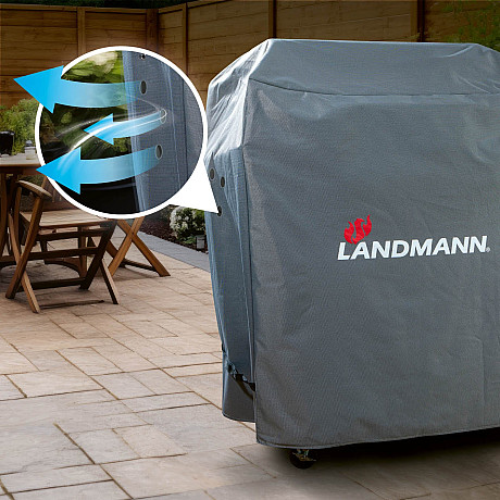 Landmann - Premium L - Extra slitstarkt grillöverdrag 100 x 120 x 60 cm