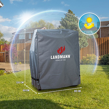Landmann - Premium M - Extra slitstarkt grillöverdrag 80 x 120 x 60 cm