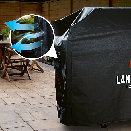 Landmann - Premium XL - Svart - Extra slitstarkt grillöverdrag 145 x 120 x 60 cm