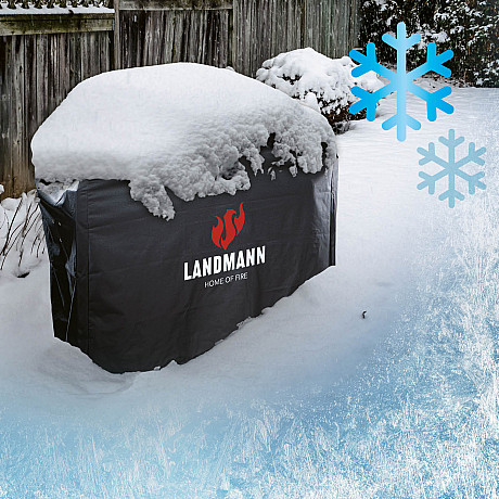 Landmann - Premium XL - Svart - Extra slitstarkt grillöverdrag 145 x 120 x 60 cm