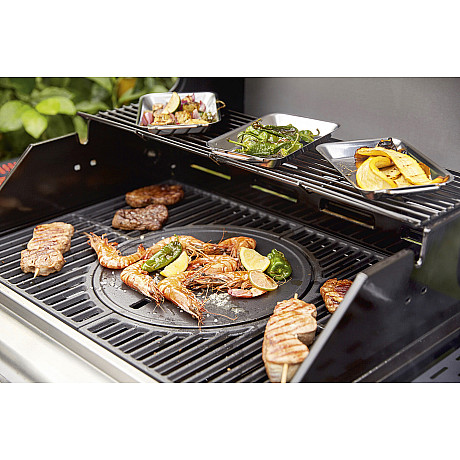 Landmann - Triton 4.1 MaxX - Rostfri Gasolgrill med 4 brännare & infraröd sidobrännare