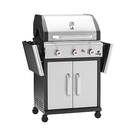 Landmann - Triton 3.0 Flex Rostfri - Gasolgrill med 3 brännare & gjutjärnsgaller