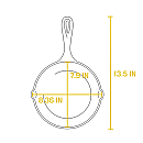 Lodge - Cast Iron 8 tums stekpanna