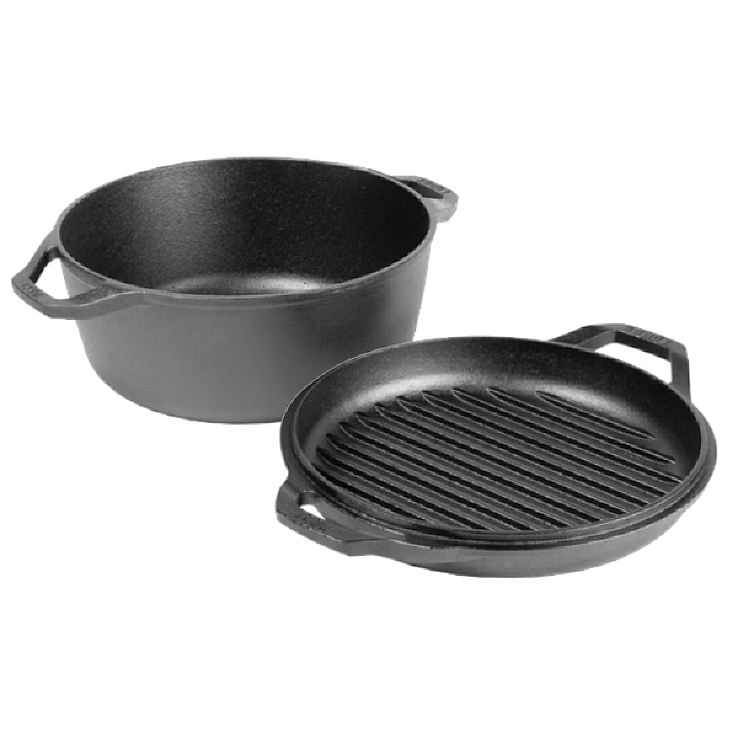 Lodge kokk&auml;rl 6 qt chef style double dutch oven