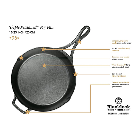 Lodge - Blacklock Triple Seasoned 10.25" stekpanna