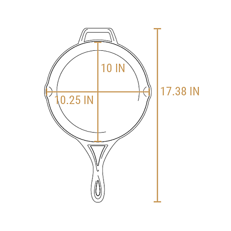 Lodge - Blacklock Triple Seasoned 10.25" stekpanna