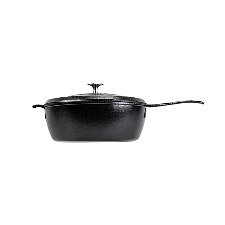 Lodge - Blacklock Triple Seasoned 4 Qt Deep Stekpanna med lock