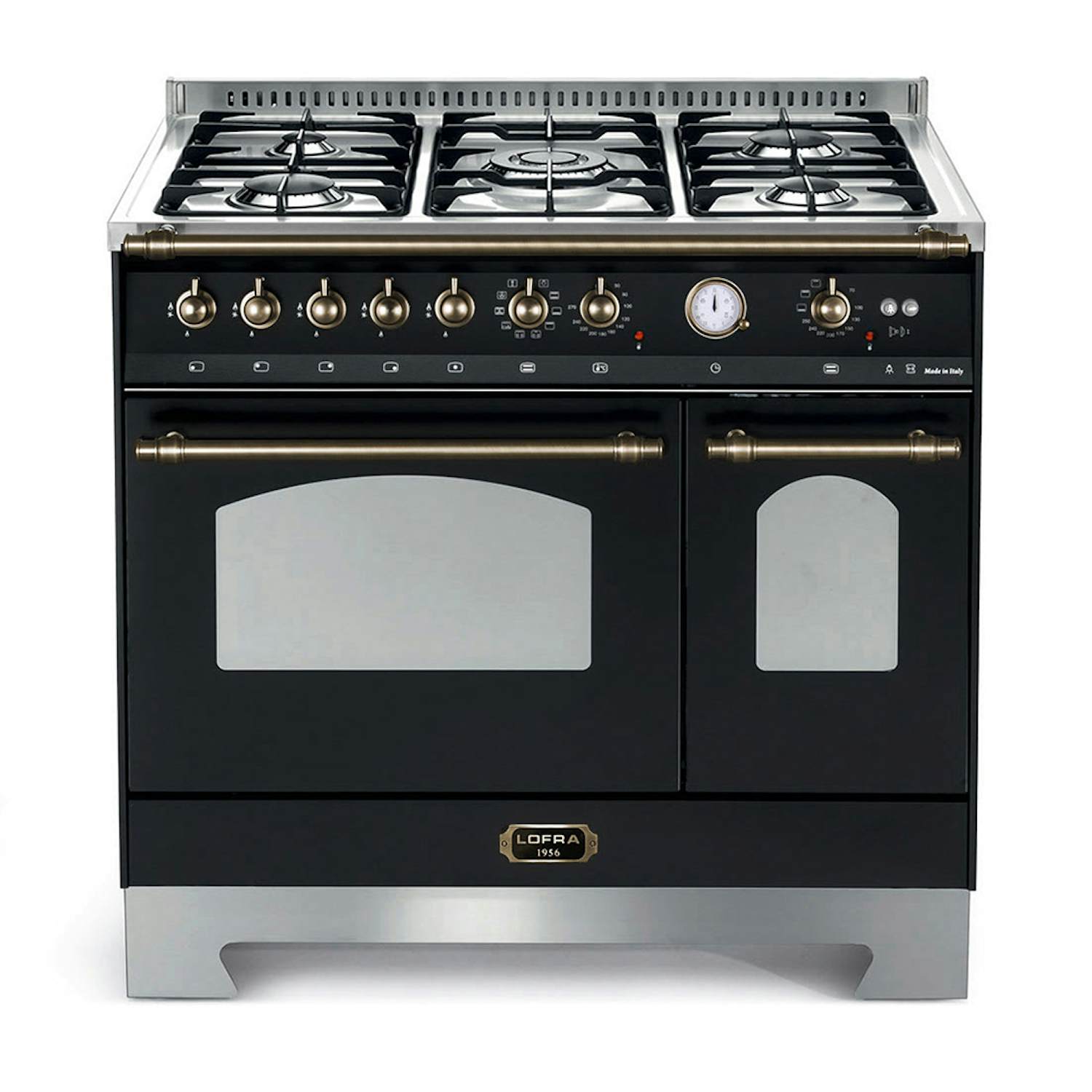 Lofra gasspis dolce vita gasspis 90 cm, svart/ bronze, 2 ugnar