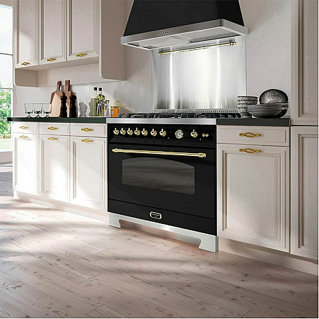 Lofra - Dolce vita gasspis 90 cm, Svart/ mässing