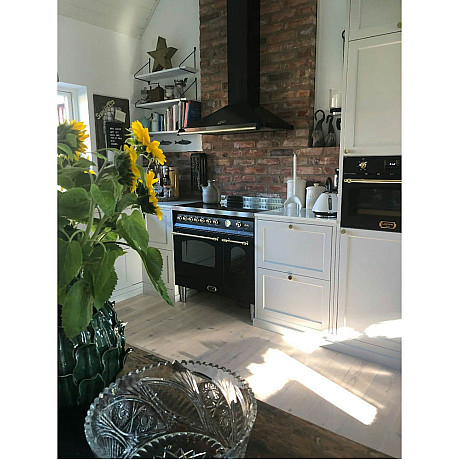 Lofra - Dolce vita induktionsspis 90 cm, Svart/Mässing, två ugnar