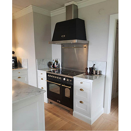 Lofra - Dolce vita induktionsspis 90 cm, Svart/Mässing, två ugnar