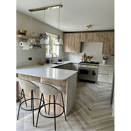 Lofra - Dolce vita gasspis 90 cm, Krom/ mässing, 2 ugnar