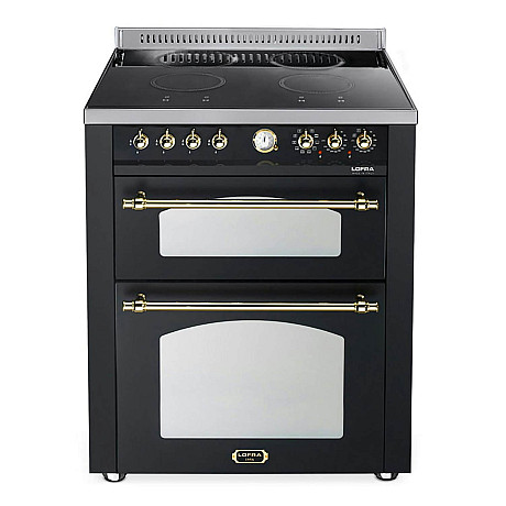 Lofra - Dolce vita 70 cm, Svart/mässing, två ugnar