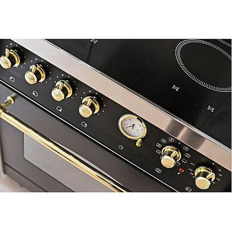 Lofra - Dolce vita 70 cm, Svart/mässing, två ugnar