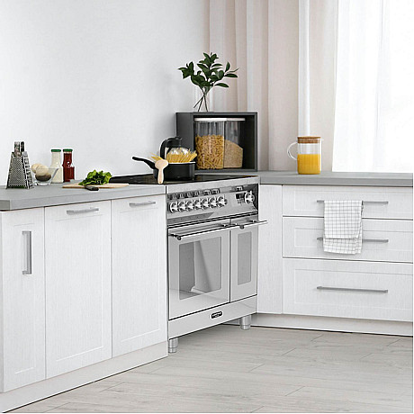 Lofra - Venezia induktionsspis 90 cm, Rostfritt stål, två ugnar