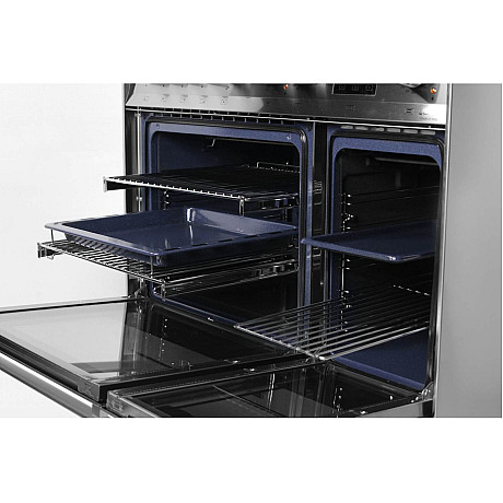 Lofra - Venezia induktionsspis 90 cm, Rostfritt stål, två ugnar