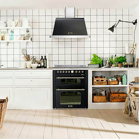 Lofra - Dolce vita induktionsspis 70 cm, Svart/krom, två ugnar