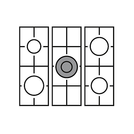 Lofra - Dolce vita gasspis 90 cm, Svart/ bronze