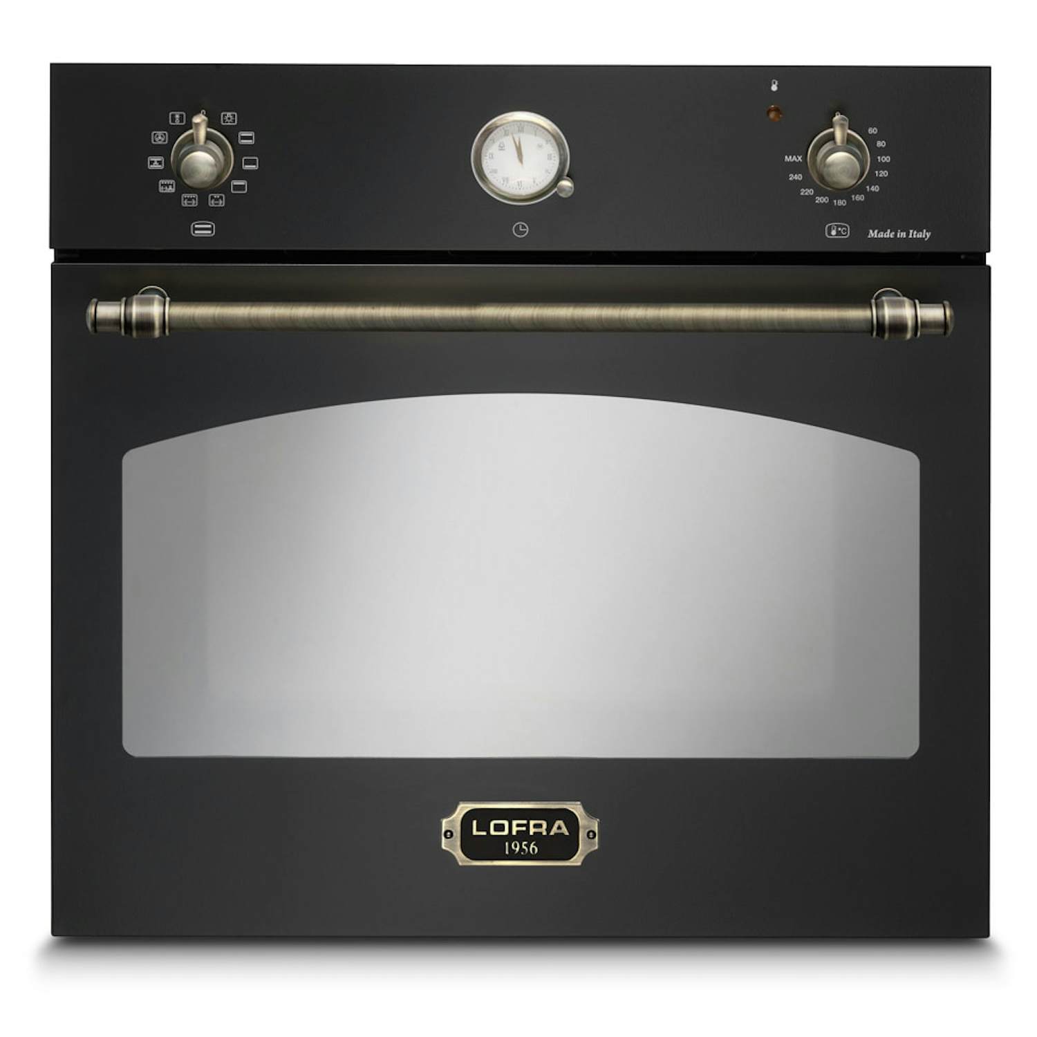 Lofra inbyggnadsugn dolce vita inbyggnadsugn 60 cm, svart/ bronze