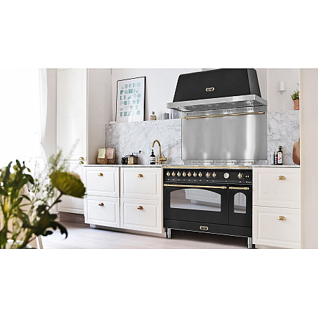 Lofra -  Gasspis Dolce Vita 120 cm (2 ugnar) (Svart/Mässing)