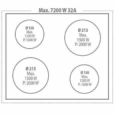 Lofra -  Induktionsspis Dolce Vita 60 cm (1 ugn) (Rostfri/Krom)