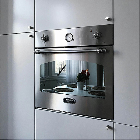 Lofra - Inbyggnadsugn Dolce Vita 60 cm, Rostfritt/Krom