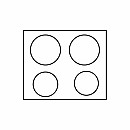 Lofra -  Induktionsspis Dolce Vita 70 cm 2 Ugna? Rostfri/Mässing