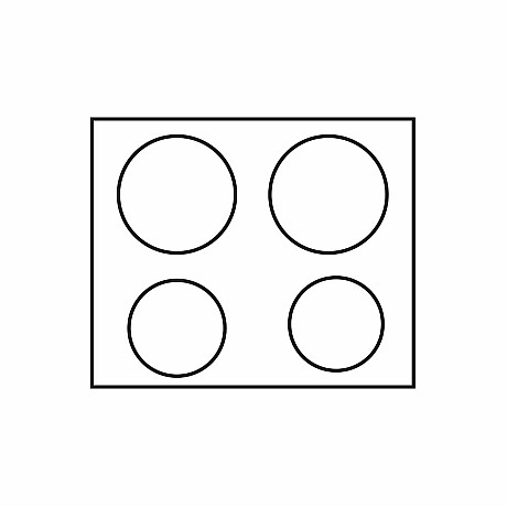 Lofra -  Induktionsspis Dolce Vita 70 cm (2 ugnar) (Svart/Brons)