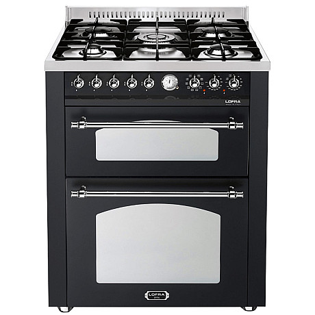 Lofra - Dolce Vita 70 cm (2 ugnar) (Svart/Krom)