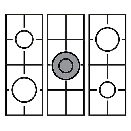 Lofra - Dolce Vita 70 cm (2 ugnar) (Svart/Krom)