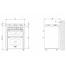 Lofra - Dolce Vita 70 cm (2 ugnar) (Svart/Krom)