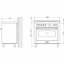 Lofra -  Induktionsspis Dolce Vita 90 cm 1 Ugn