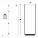 Lofra - Kylskåp Dolce Vita, Svart/ krom Lofra - Kylskåp Dolce Vita, Svart/ krom