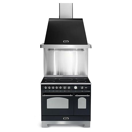 Lofra - Dolce vita induktionsspis 90 cm, Svart/Krom, två ugnar