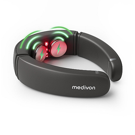 Medivon - Smart EMS nack massageapparat med värme & fjärrkontroll