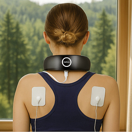 Medivon - Smart EMS nack massageapparat med värme & fjärrkontroll