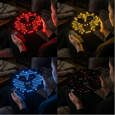 Medivon - Lumi LED mask med sex program och pulserande ljus