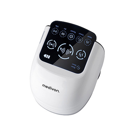 Medivon - Knee knämassageapparat med värme och batteridrift, vit