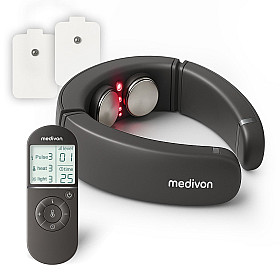 Massagekudde Medivon - Smart EMS nack massageapparat med värme & fjärrkontroll Massagekudde Medivon - Smart EMS nack massageapparat med värme & fjärrkontroll