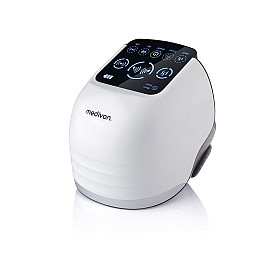Fotmassage Medivon - Knee knämassageapparat med värme och batteridrift, vit