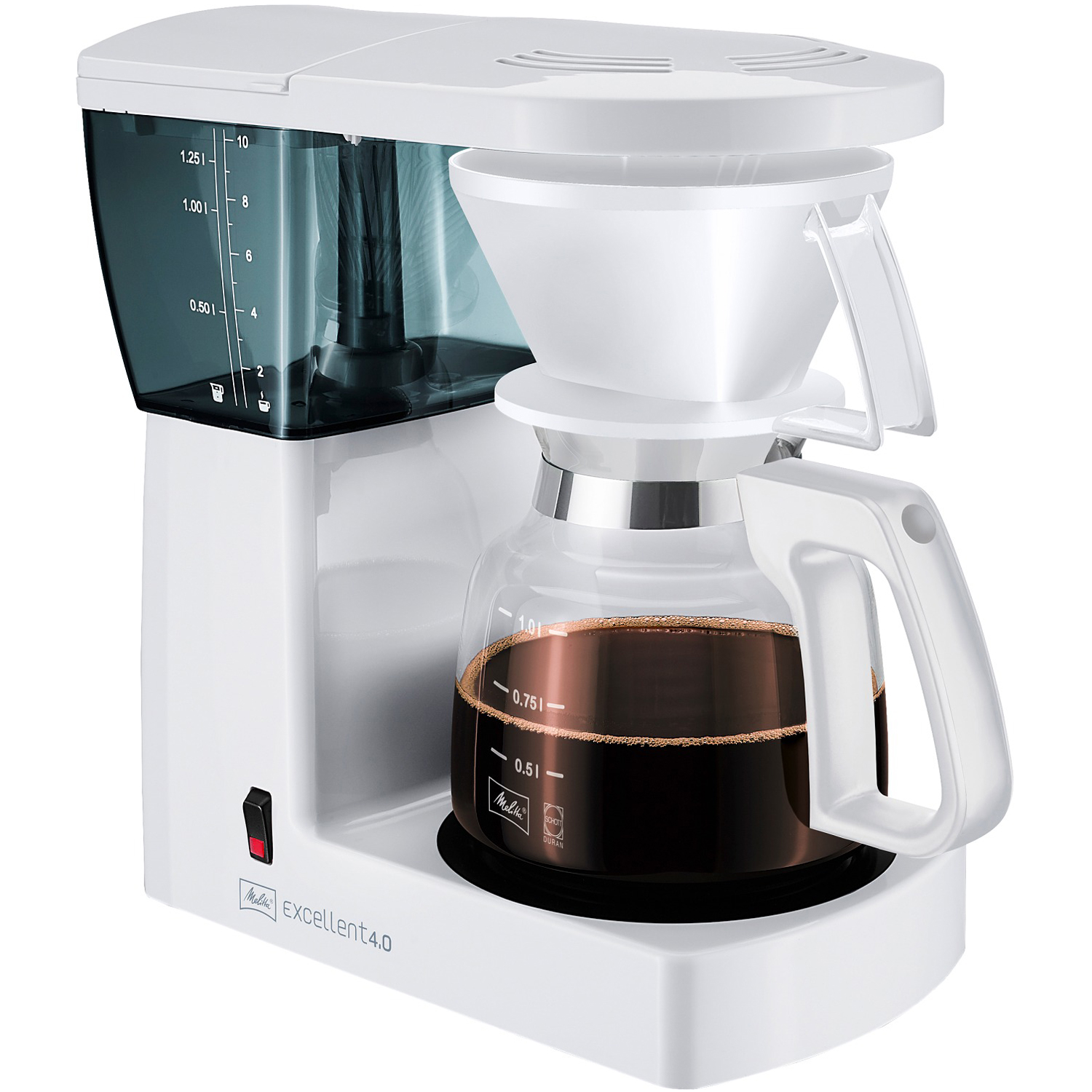 Melitta kaffebryggare excellent 4.0, vit