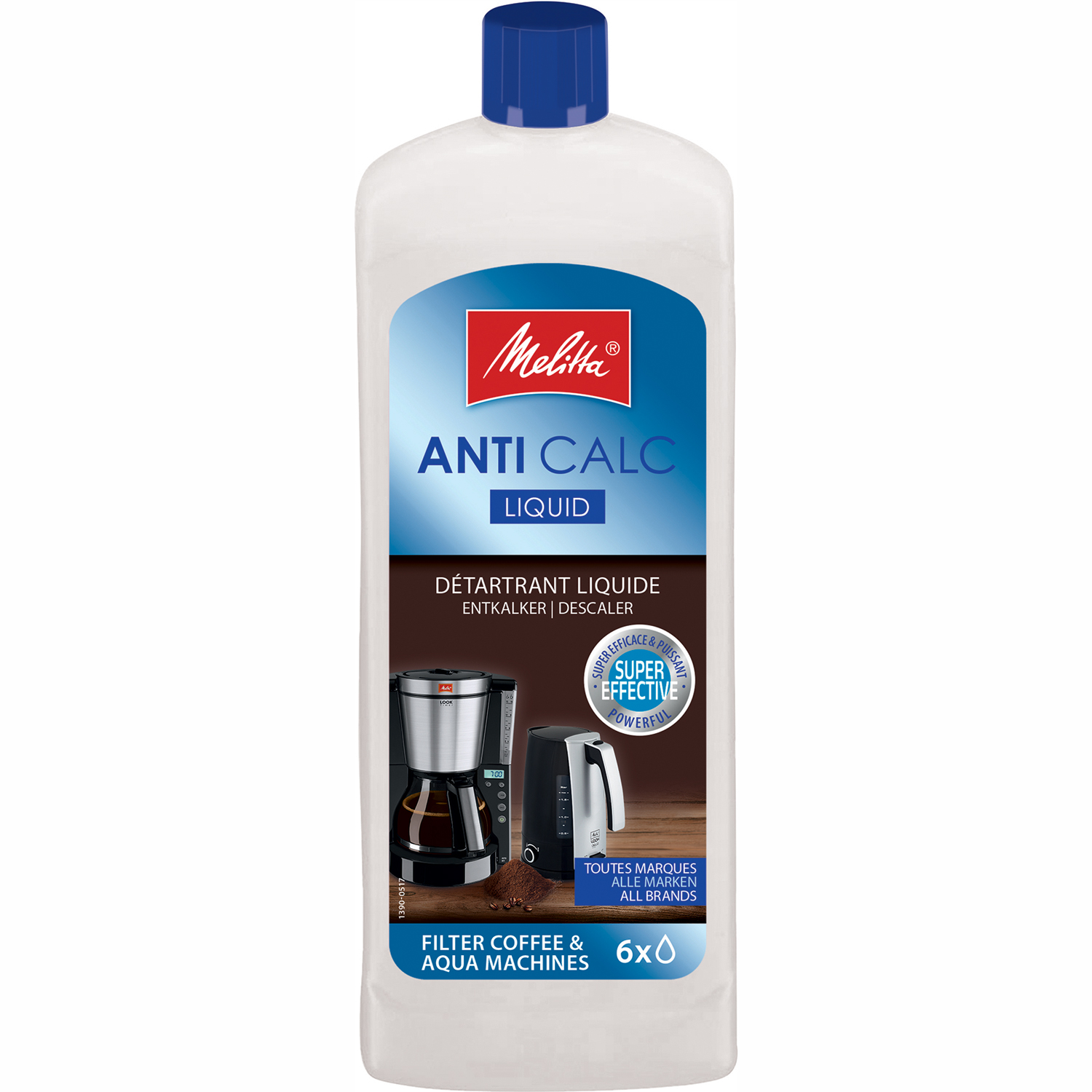 Melitta tillbehör kaffe avkalkning flytande 1x250ml