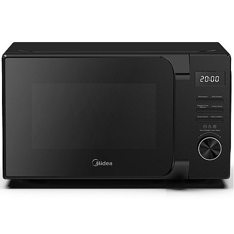 Midea - AG20CF2EBK - Svart, 20L - 5 effektlägen & upptining