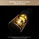 Mova - I10, sladdlös, 28000 Pa, 1,35 kg, 140° LED belysning, 6 lager filter