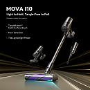 Mova - I10, sladdlös, 28000 Pa, 1,35 kg, 140° LED belysning, 6 lager filter