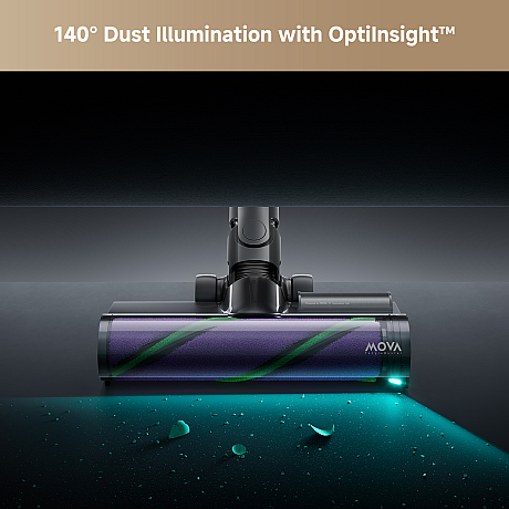 Mova - I10, sladdlös, 28000 Pa, 1,35 kg, 140° LED belysning, 6 lager filter
