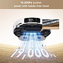 Mova - P50 Pro Ultra, 19000 Pa, mopp, automatisk dammtömning, vit
